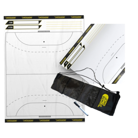 Lot de 20 feuilles tactiques Handball terrain complet avec sac de transport POWERSHOT