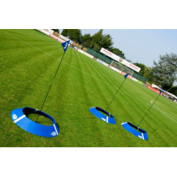 KIT DE 6 CIBLES DE FOOT GOLF AVEC JALON ET DRAPEAU ET CAPTEUR LUMINEUX POWERSHOT