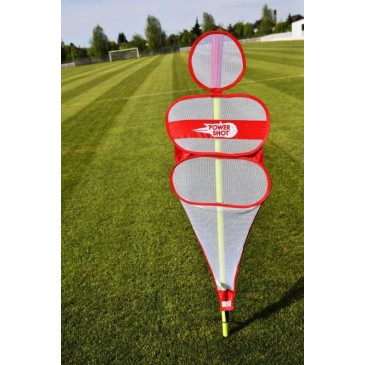 Kit de 5 mannequins de défense 1,50 M DSOCCER WALL ROUGE et piquets slalom POWERSHOT