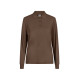 Polo coton femme HOBART manches longues couleur MUKUA