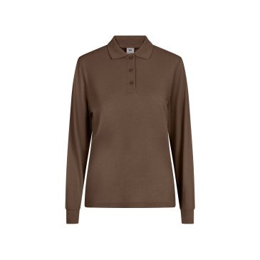 Polo coton femme HOBART manches longues couleur MUKUA