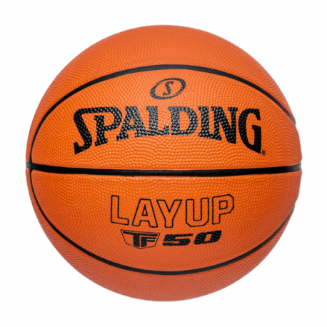 Ballon basket intérieur extérieur taille 4 LAYUP TF 50 en caoutchouc T4 SPALDING