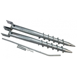 Ancrage de terre en acier pour but de football à 5 transportable POWERSHOT