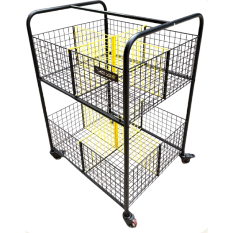 Chariot de rangement compartimenté avec roues POWERSHOT