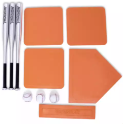 Kit de 3 battes en aluminium, 3 balles et bases de baseball POWERSHOT