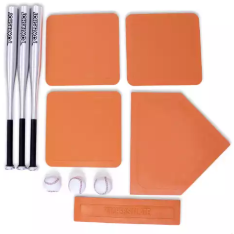 Kit de 3 battes en aluminium, 3 balles et bases de baseball POWERSHOT