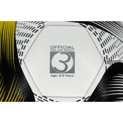 Ballon futsal FlowDrive Taille 3 Jaune et Marine POWERSHOT