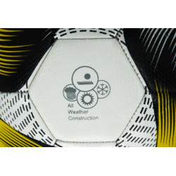 Ballon futsal FlowDrive Taille 4 Jaune et Marine POWERSHOT